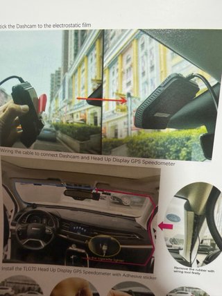Dashcam + HUD GPS Velocidad Coche