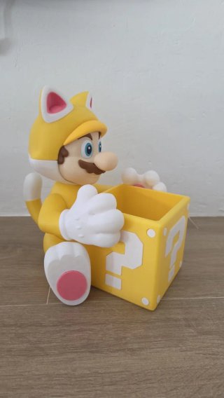 Mario Gato palomitero / caramelero 3D