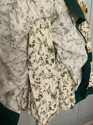 Traje de flamenca floral verde