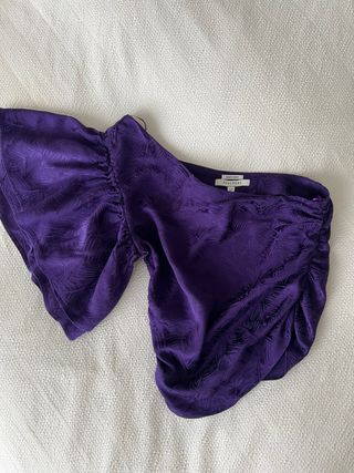 Top asimétrico Scalpers púrpura Talla XS