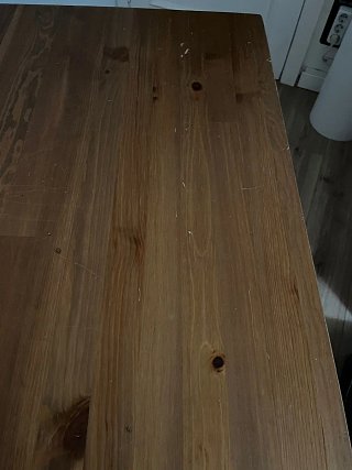 Mesa madera y 2 sillas mimbre