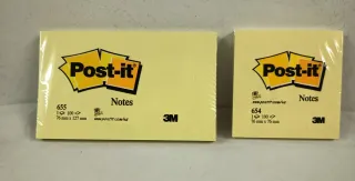 Post-it Notas 655 y 654 (Amarillo)