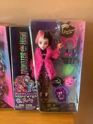 Lote 3 Muñecas Monster High Creepover Party