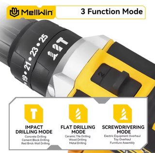 Taladro Inalámbrico de batería MellWin 21V