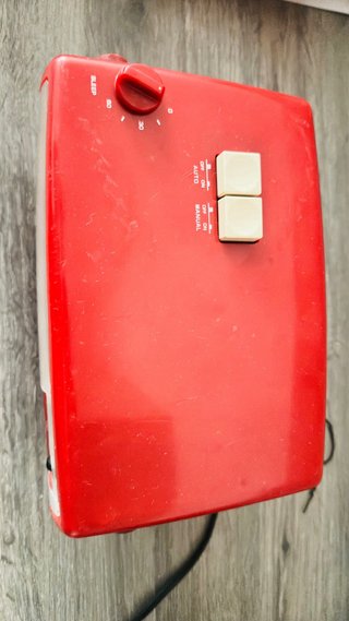 Sveglia Sanyo Vintage Flip Clock/cartellini Rossa