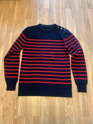Jersey marinero Armor-Lux rayas azul y rojo