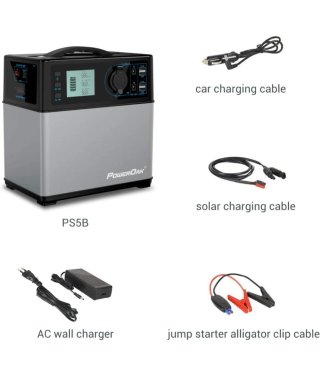 Estación de Carga Portátil de Litio PowerOak 400Wh