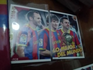 Colección  Barcelona 2010 Messi autografo