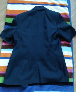 Giacca donna blu,con seta, taglia 48