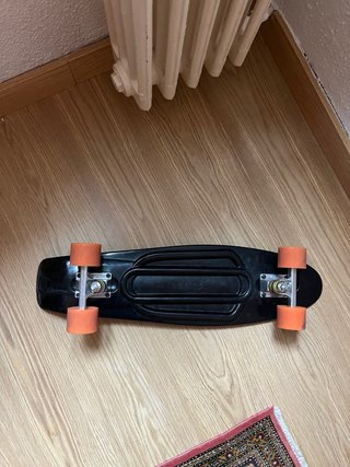 Skate Negro Ruedas Naranja