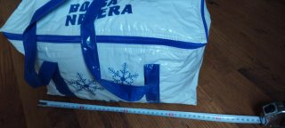 Bolsa Nevera Blanca y Azul