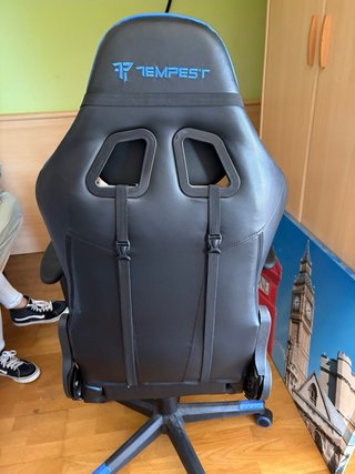 Silla Gaming Tempest Negra y Azul