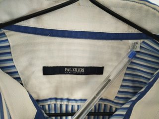 Camisa Pal Zileri Rayas Azul y Blanco