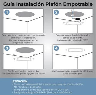 Panel LED plano redondo 20W 4500K luz neutra