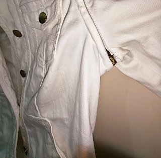 Chaqueta Chaleco Armani Jeans Blanca. Original