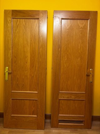 Puertas macizas de madera