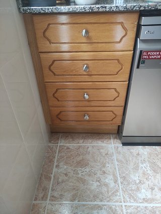 Muebles cocina madera roble armarios cajoneras vit