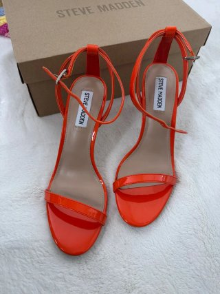 Tacones Steve Madden Naranja Brillantes