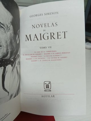 Novelas de Maigret. Simenon. Aguilar