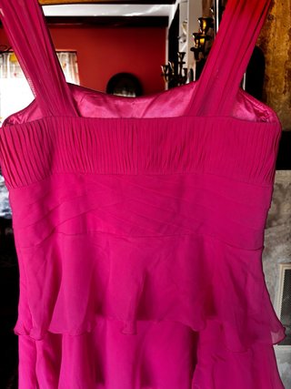 Vestido fiesta Roberto Verino rosa fucsia