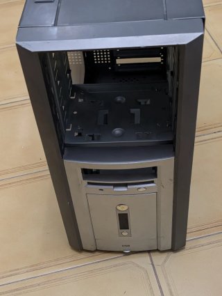 Torre PC Cristal Gris/Plata