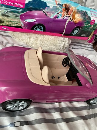 Auto sportiva Barbie convertibile e bambola Barbie antica
