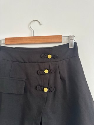 Falda Pantalón Negra Estilo Oriental Talla S