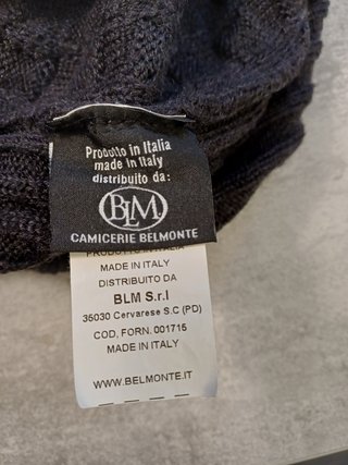 Pullover Belmonte Uomo Taglia L Made in Italy
