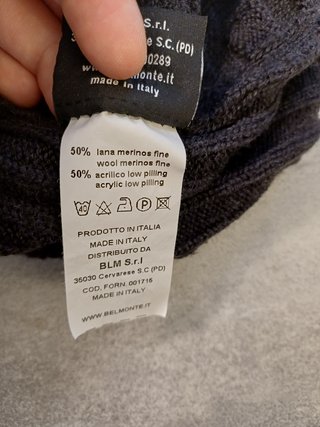 Pullover Belmonte Uomo Taglia L Made in Italy