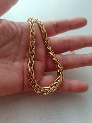 Collar chapado en oro 18k
