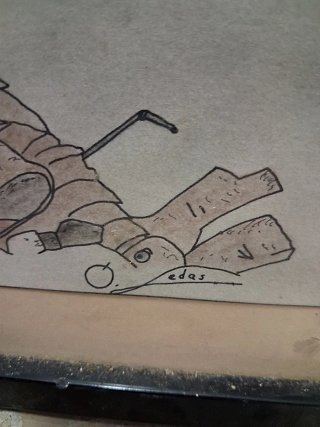 Dibujo original arte fantástico ciencia ficción