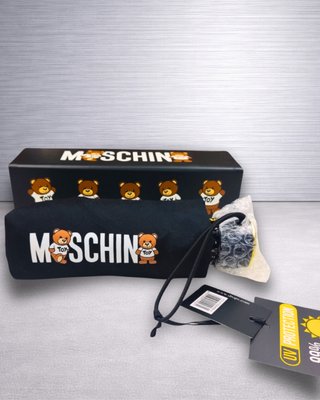 Paraguas Love Moschino Negro Supermini 8 Estuche