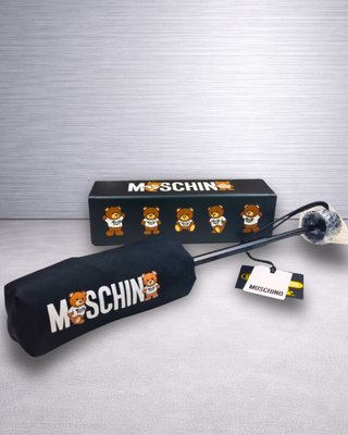Paraguas Love Moschino Negro Supermini 8 Estuche