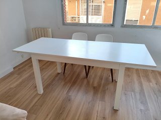 Mesa Comedor Extensible Blanca Laneberg Ikea