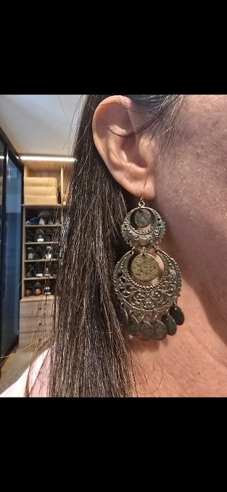 Pendientes Parfois dorado envejecido