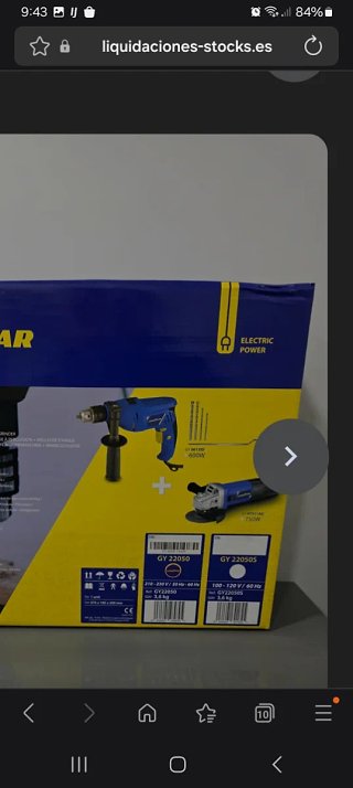 Taladro y amoladora Goodyear