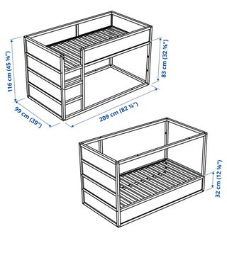 Cama Kura Ikea blanca