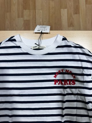 Camiseta Pull&Bear rayas azul marino Talla XS