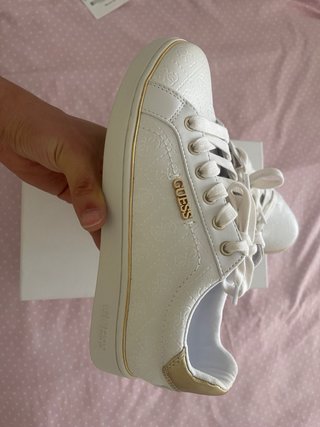 Bambas Guess Blancas y Doradas original 2025/2026