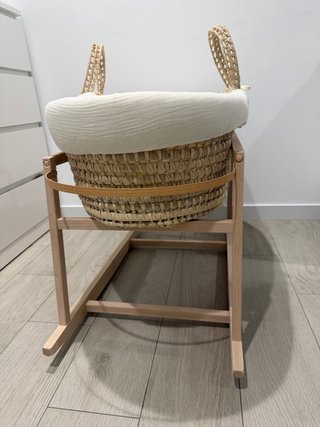 Cuco Moisés Minicoton Bambula Crudo NUEVO