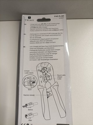 Herramienta Crimpado Triax RJ45