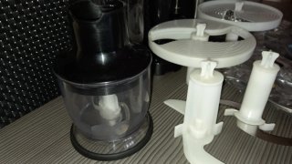 Batidora de mano Braun y accesorios
