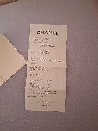 Biglietto Chanel