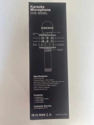 Microfono Karaoke Blu/Bianco