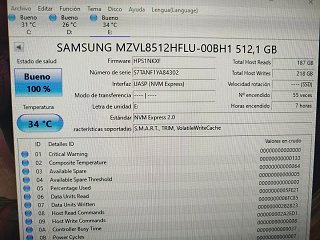 SSD Samsung 512GB NVMe M.2