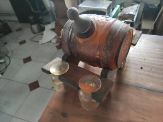 Barrica Cristal con Grifo y Soporte