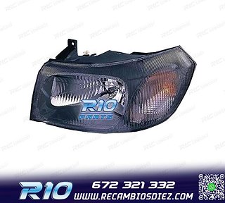 FARO IZQ PARA FORD TRANSIT 00-06 FONDO NEGRO