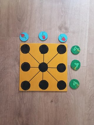Juego Tres en Raya Dant Jordi Madera Artesanal