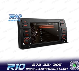 RADIO NAVEGADOR 7" BMW SERIE 3 E46 98-06 USB GPS TACTIL HD T