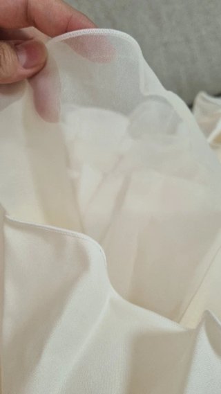 Traje de flamenca beige con volantes